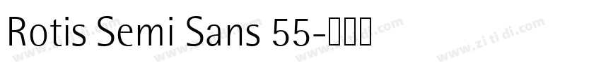 Rotis Semi Sans 55字体转换